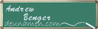 Andrew Benger Visitenkarte